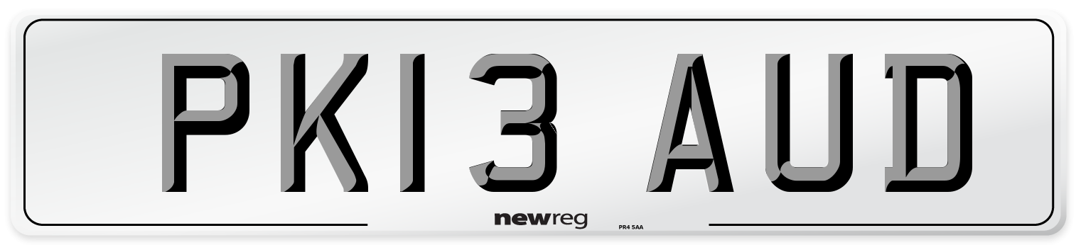 PK13 AUD Number Plate from New Reg